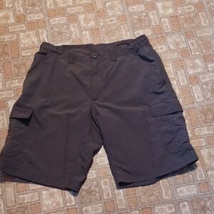 Men's Cargo Shorts Fishing Shorts Dark Gray Size Medium